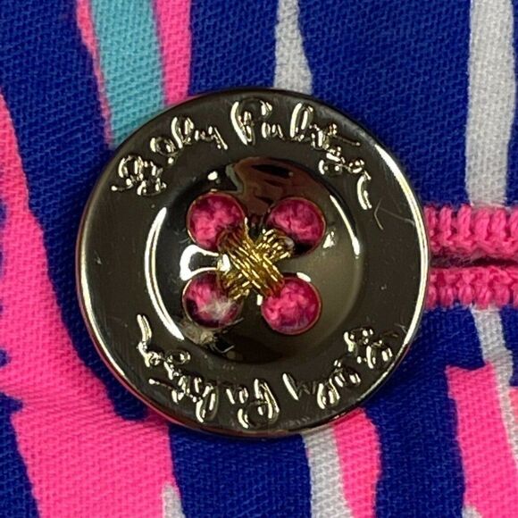 Lilly Pulitzer The Buttercup Short Tiki Pink Cabana Crazed - Picture 7 of 10